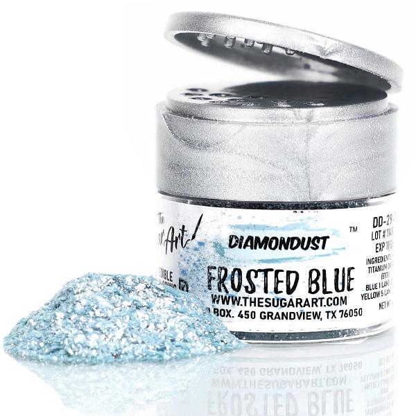 Frosted Blue Diamond Dust Edible Glitter - by The Sugar Art 600