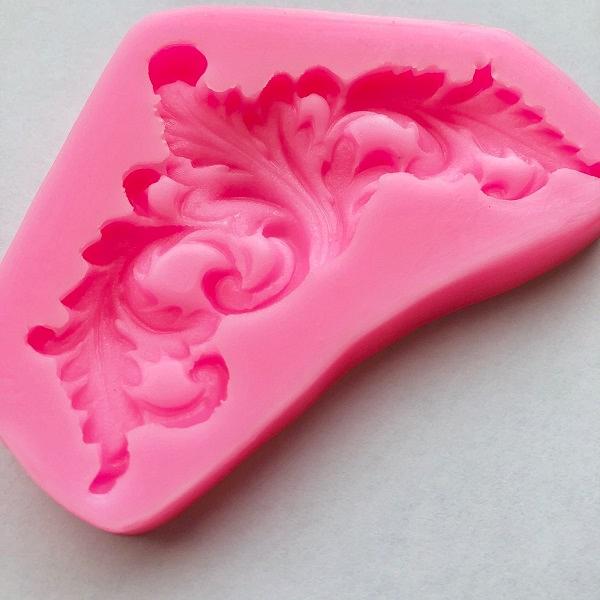 Baroque Scrolls Silicone Mold 600