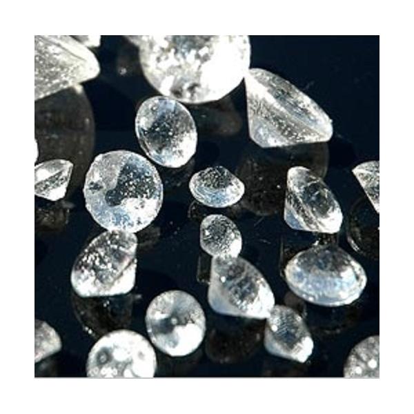 Clear Large Edible Isomalt Diamonds - 10 Pack