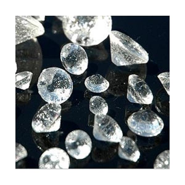 Clear Medium Edible Isomalt Diamonds - 25 Pack