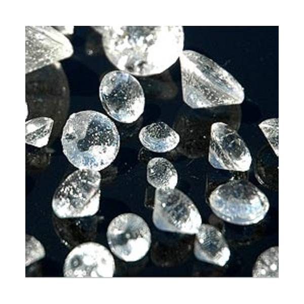 Clear Mini Edible Isomalt Diamonds - 40 Pack