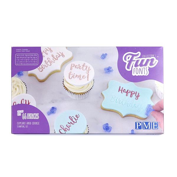 Fun Fonts - Cupcakes and Cookies Stamping Set by PME 1