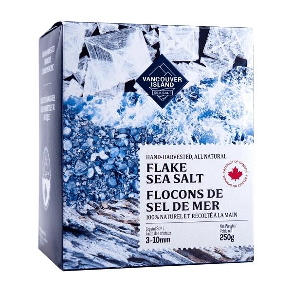 Flake Sea Salt - 250 Gram Box by Vancouver Island Salt Co 600