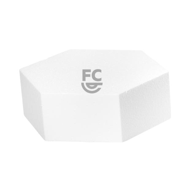 Hexagon Foam Cake Dummy - 4" H X 14" W 600