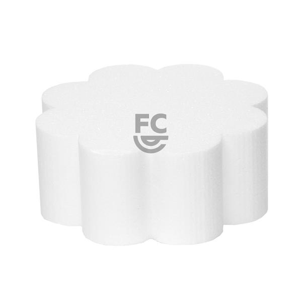 Petal Foam Cake Dummy 4" H X 6" Dia (8 Scallop) 600