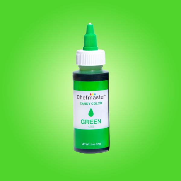 SHORT DATE Green 2 oz Liquid Candy Color by Chefmaster 600