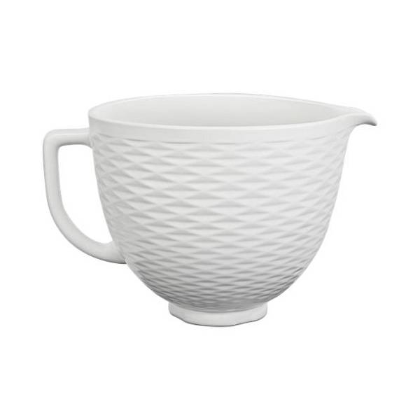 Herringbone 5 Quart Ceramic Bowl for Tilt-Head KitchenAid Mixer