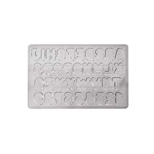 Letters & Number Poly-carbonate Chocolate Mold 600