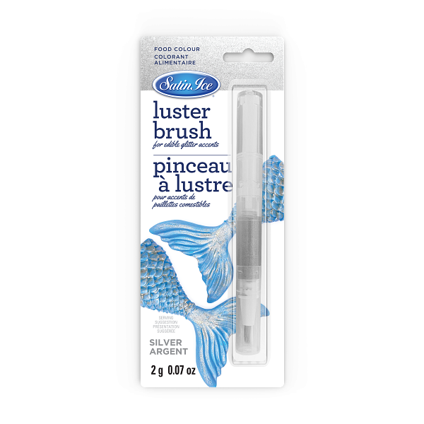 Silver Lustre Brush by Satin Ice 600