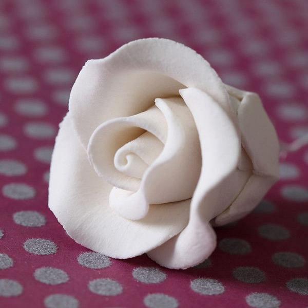 Tea Rose Small - White 600