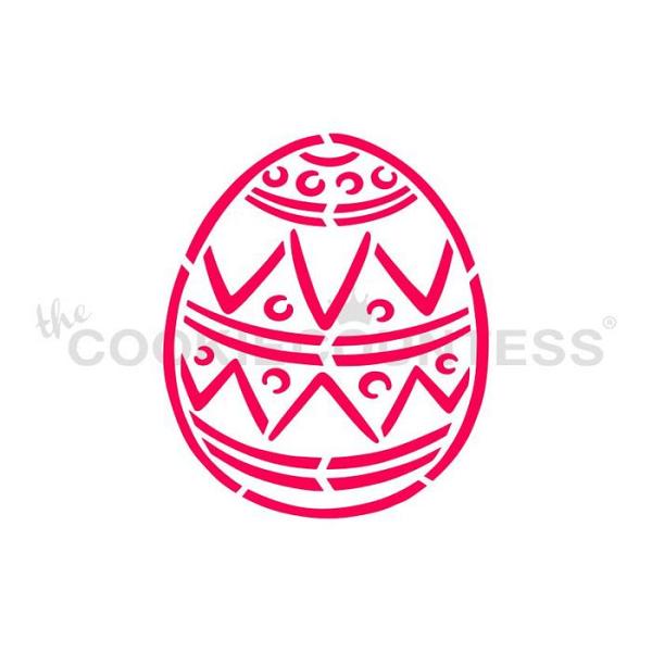 Drawn with Character - Easter Egg PYO Cookie Stencil - The Cooki 600