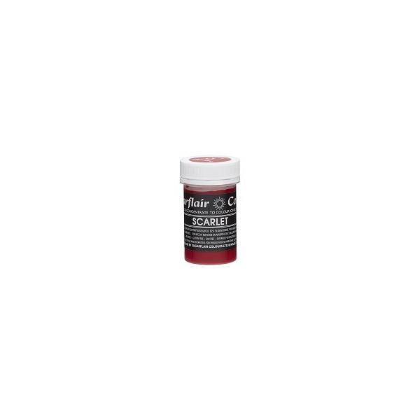 Scarlet Sugarflair Spectral Concentrated Pastel Paste Colour 600