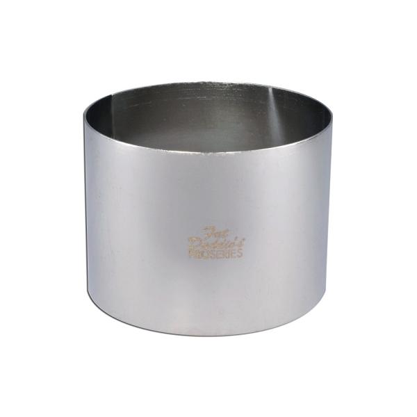 Round Stainless Steel Cake Ring - 4" x 3" by Fat Daddio's 600