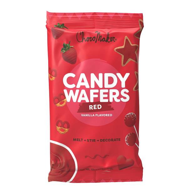 Red Vanilla Candy Wafers - 12 oz 600