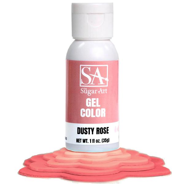 Dusty Rose Gel Color - 1 oz by The Sugar Art 600