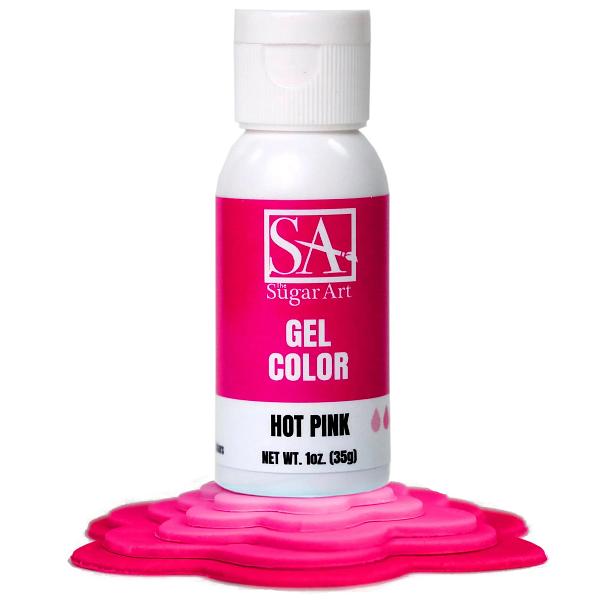 Hot Pink Gel Color - 1 oz by The Sugar Art 600