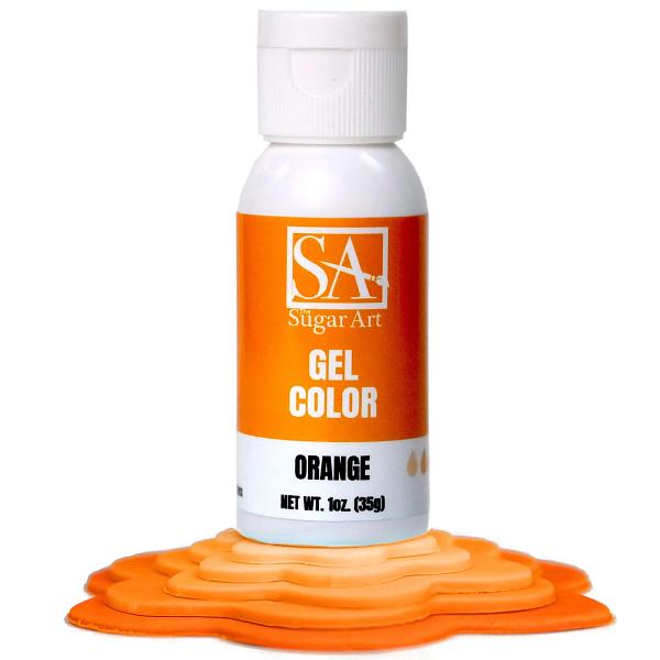 Orange Gel Color - 1 oz by The Sugar Art 600