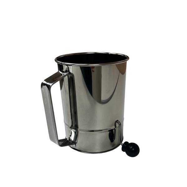 Flour Sifter - Hand Operated Stainless Steel - Large 1