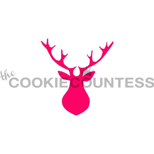 Buck Head Cookie Stencil - The Cookie Countess