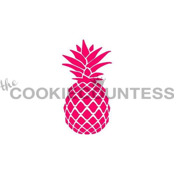 Pineapple Cookie Stencil - The Cookie Countess 600