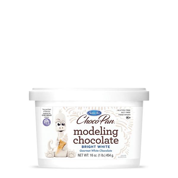 Choco-Pan Bright White Modeling Chocolate - 454g (1 lb)
