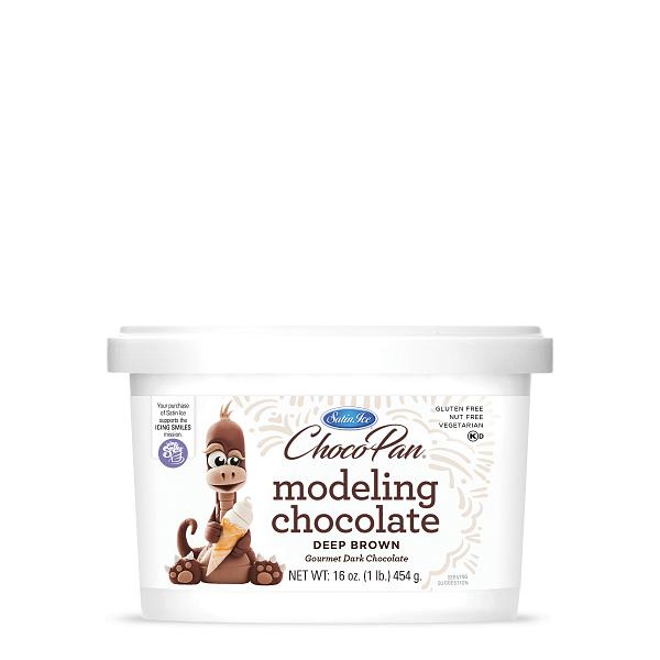 Choco-Pan by Satin Ice Deep Brown Modeling Chocolate - 454g (1 lb) 600
