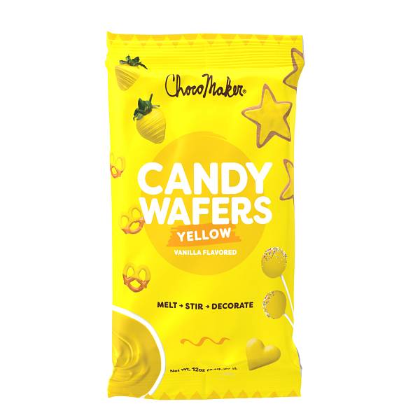 Yellow Vanilla Candy Wafers - 12 oz 1