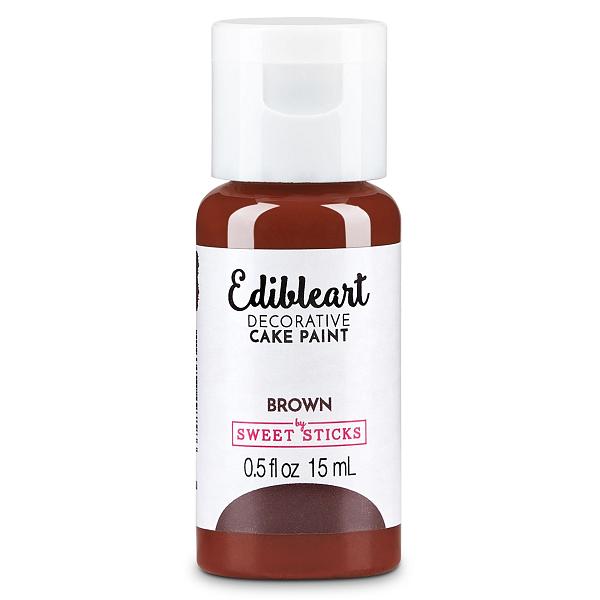 Brown 15mL - Edibleart Paint by Sweet Sticks 600