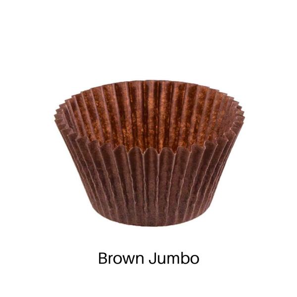 Brown Jumbo Cupcake Liners 600