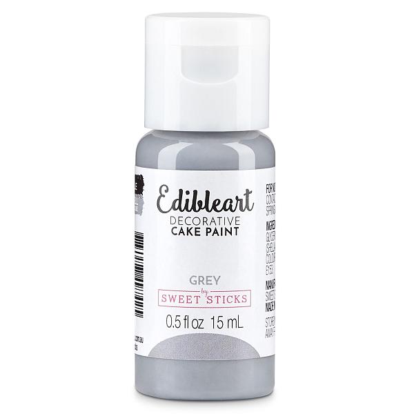 Grey 15mL - Edibleart Paint by Sweet Sticks 600