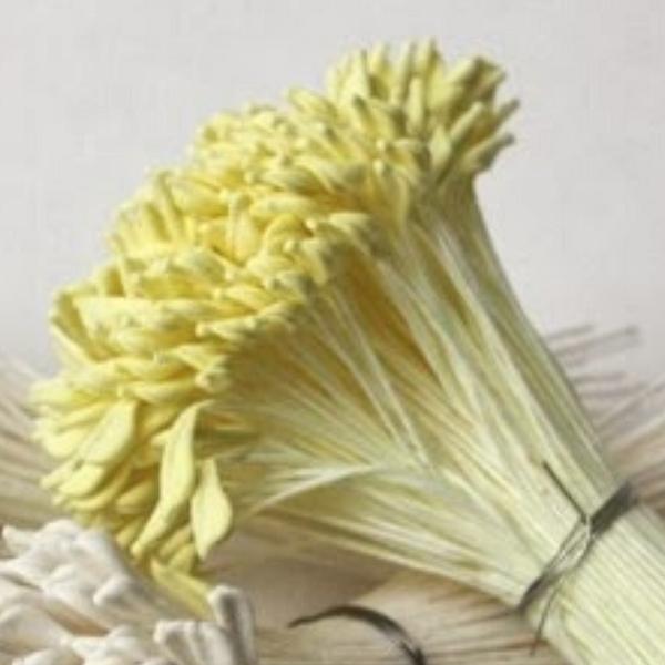 Artificial Flower Stamens - Pale Yellow Lily 600