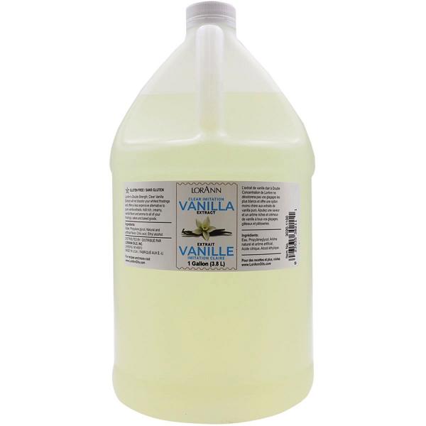 Clear/Artificial Vanilla Extract by Lorann Oils - 1 Gallon