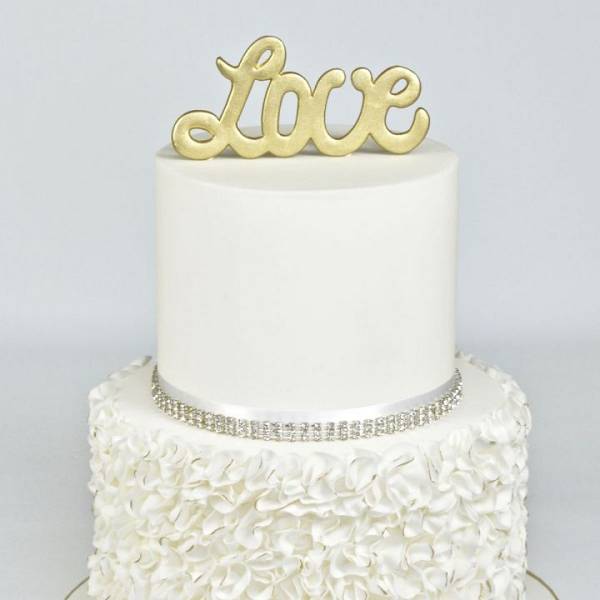 Curved Words - Love by FMM Sugarcraft