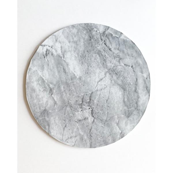 8 Inch Round Marble 1/2\" Drum Cake Board
