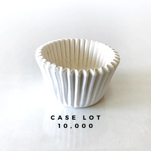 White Mini Cupcake Liners - Case Lot 10,000 600