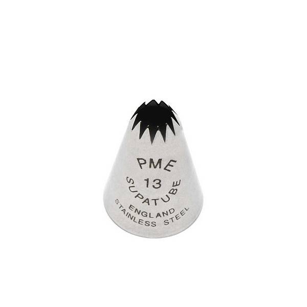 PME Supatube #13 Star - Seamless Stainless Steel Tip