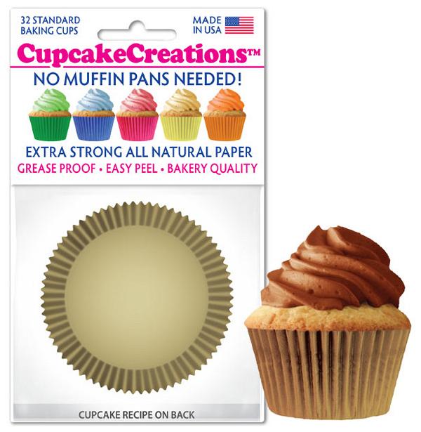 Gold Cupcake Liners - pkg of 32 600