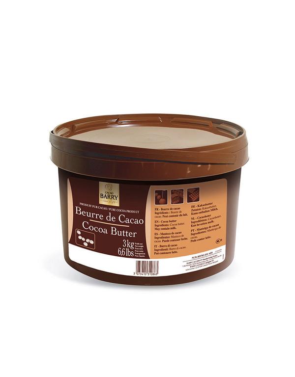Deodorized Cocoa Butter - by Cacao Barry - 3kg 600