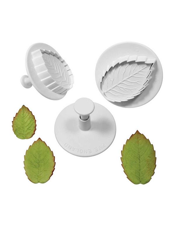 PME Rose Leaf Plunger Cutter Set of 3 600