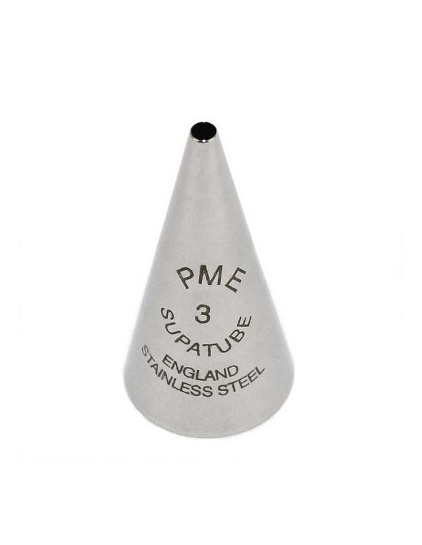 PME Supatube #3 Writing - Seamless Stainless Steel Tip 600