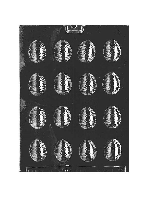 Small Decorated Eggs Chocolate Mold 1 1/2 X 1 x 1/2 600