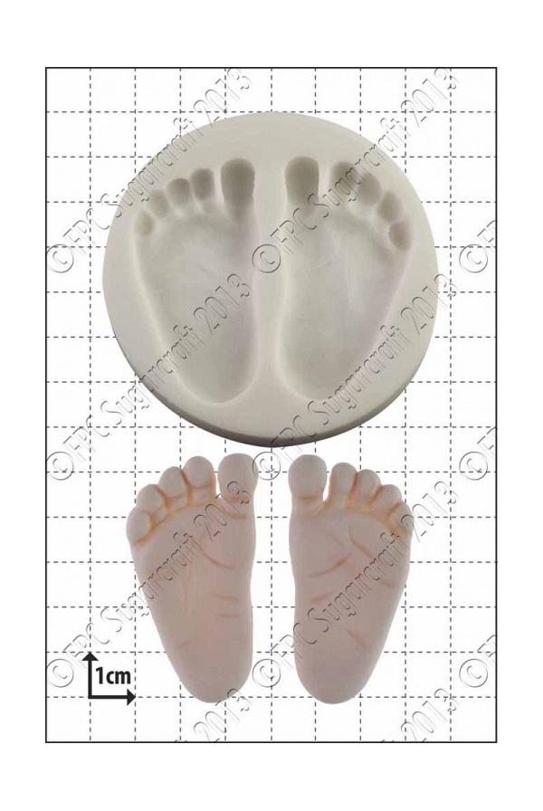 Baby Feet Silicone Mould by FPC 600