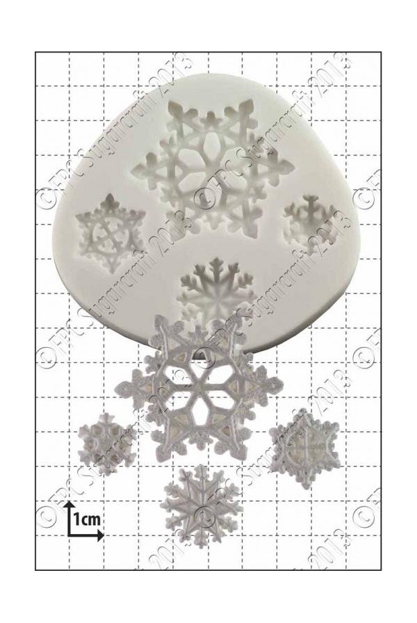 Snowflakes Silicone Mould by FPC 600