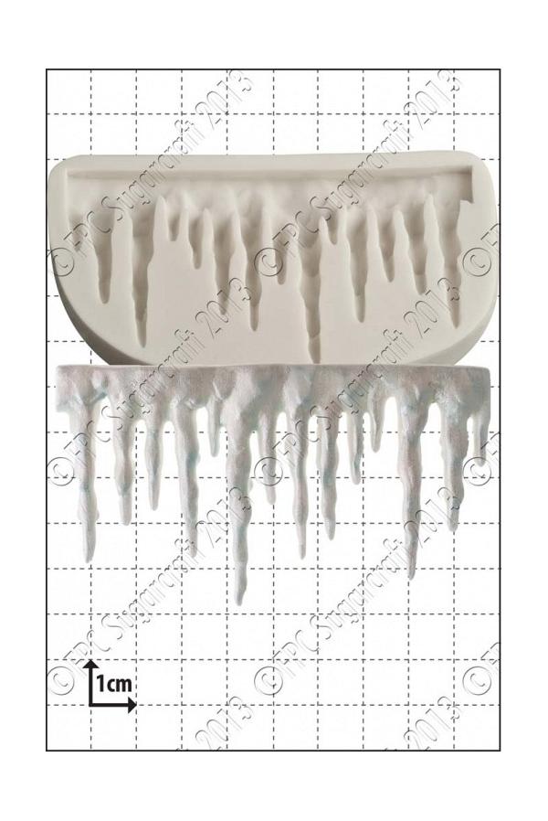 Icicle Border Silicone Mould by FPC 600