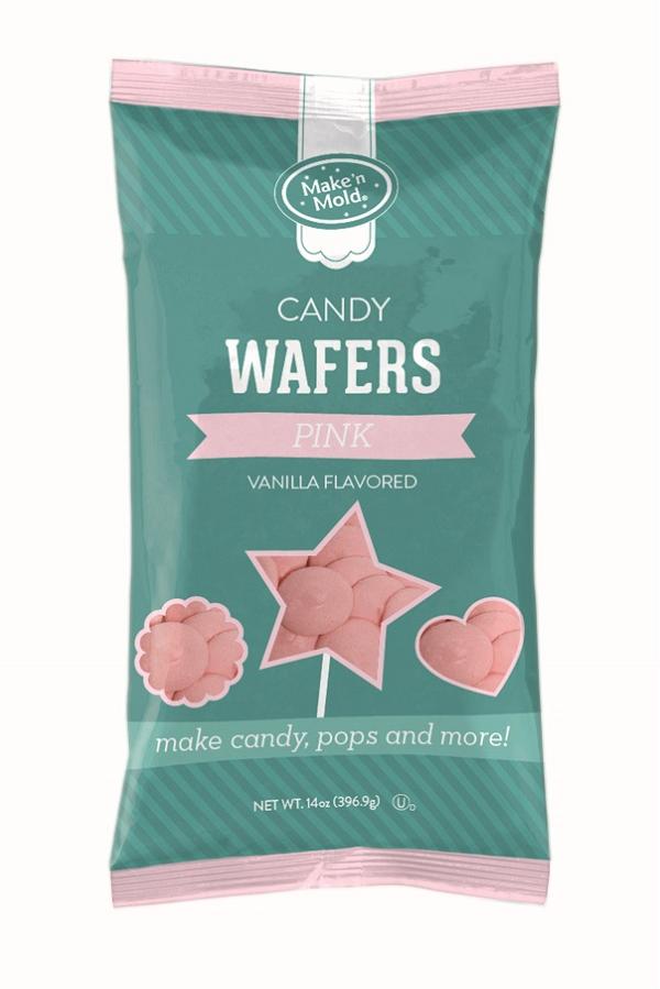 Pink Vanilla Candy Wafers - 12 oz 600