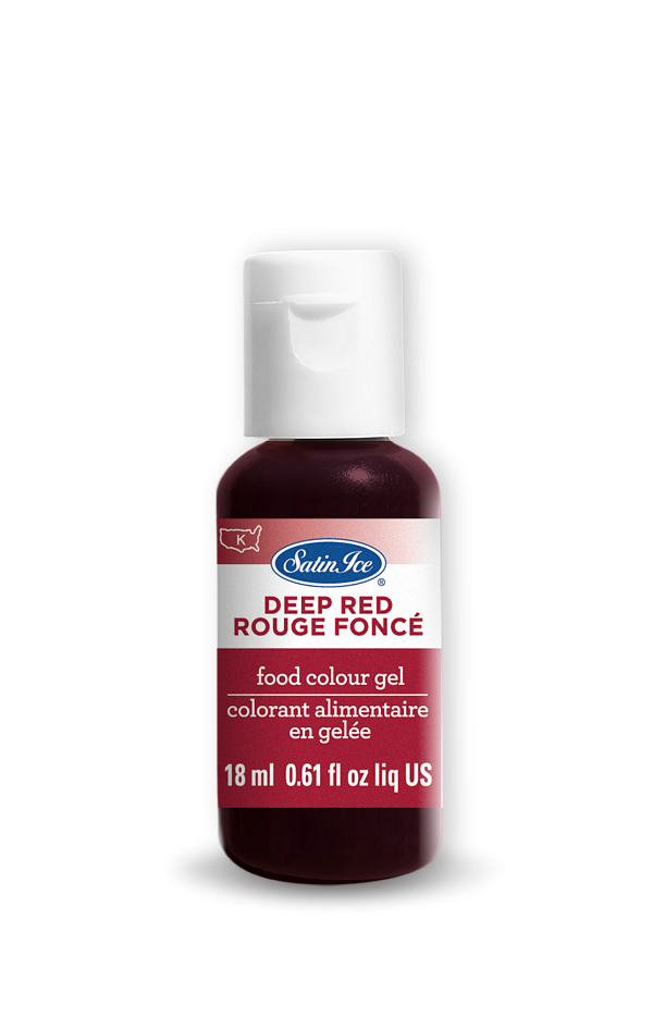 Deep Red Food Colour Gel 0.61 oz by Satin Ice 600