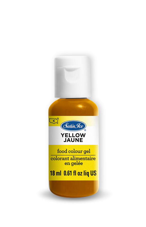 Yellow Food Colour Gel 0.61 oz by Satin Ice 600