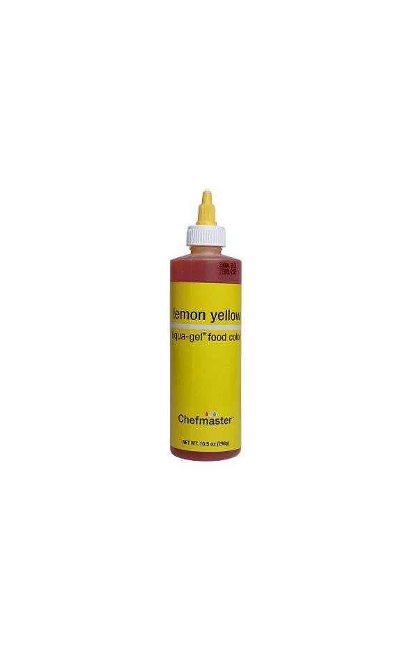 Lemon Yellow 10.5 oz Liqua-Gel Food Color by Chefmaster 600