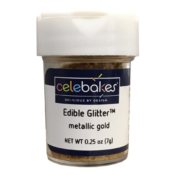 Gold Metallic  Edible Glitter - 7.1 Grams